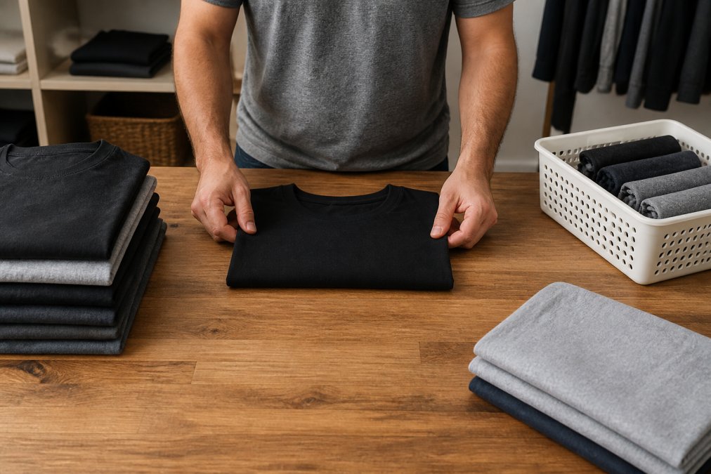 How to Fold Graphic Tees to Prevent Creases on Prints