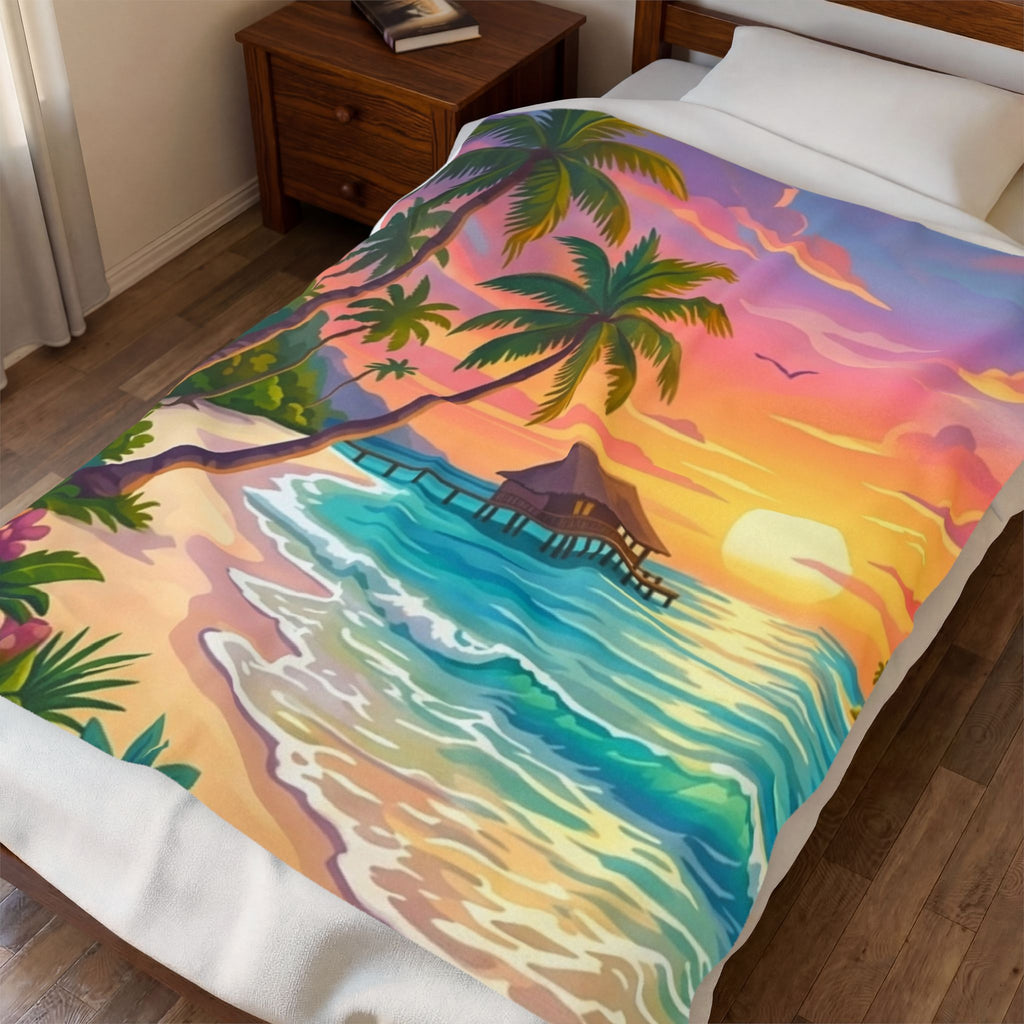 Paradise Velveteen Plush Blanket