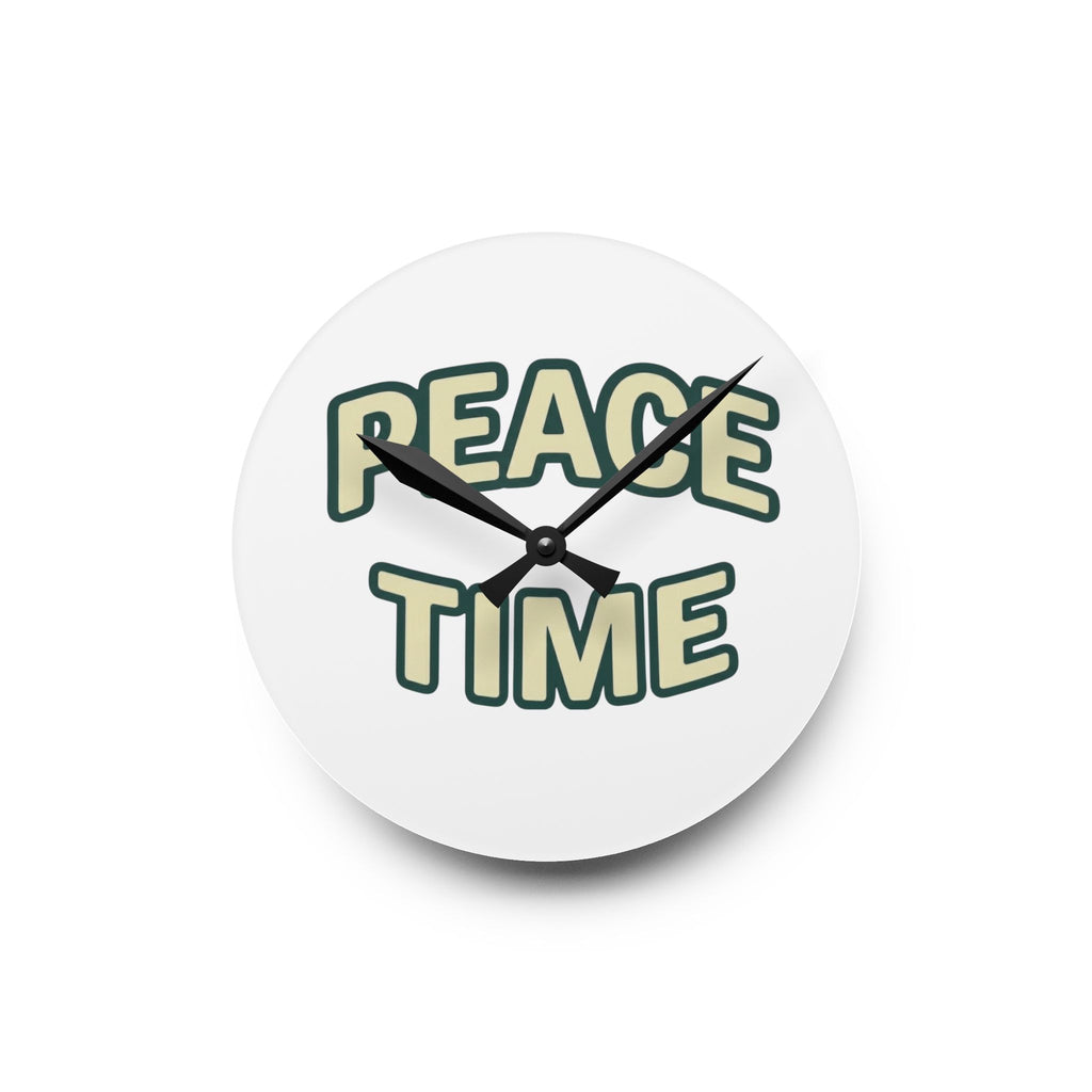 Peace time Acrylic Wall Clock