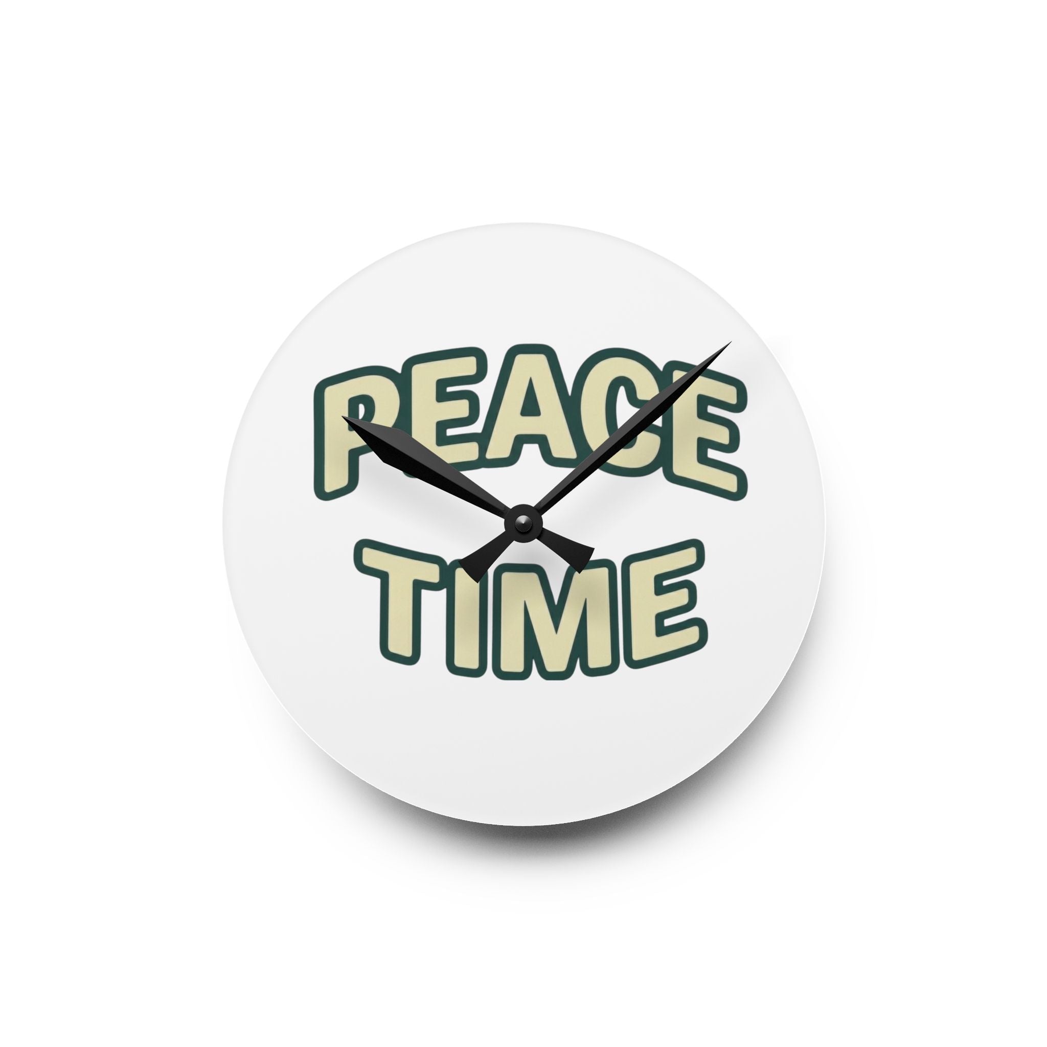 Peace time Acrylic Wall Clock
