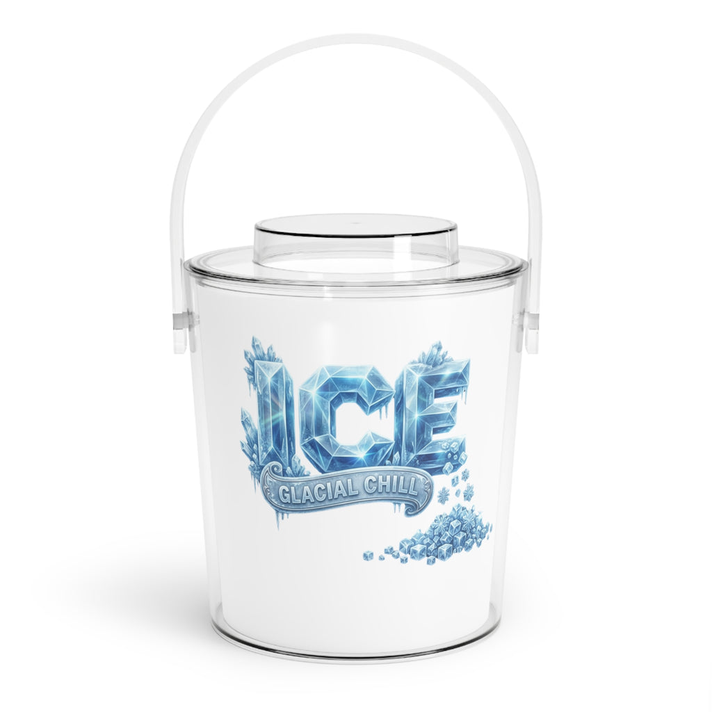 Glacial Ice Bucket with Tongs