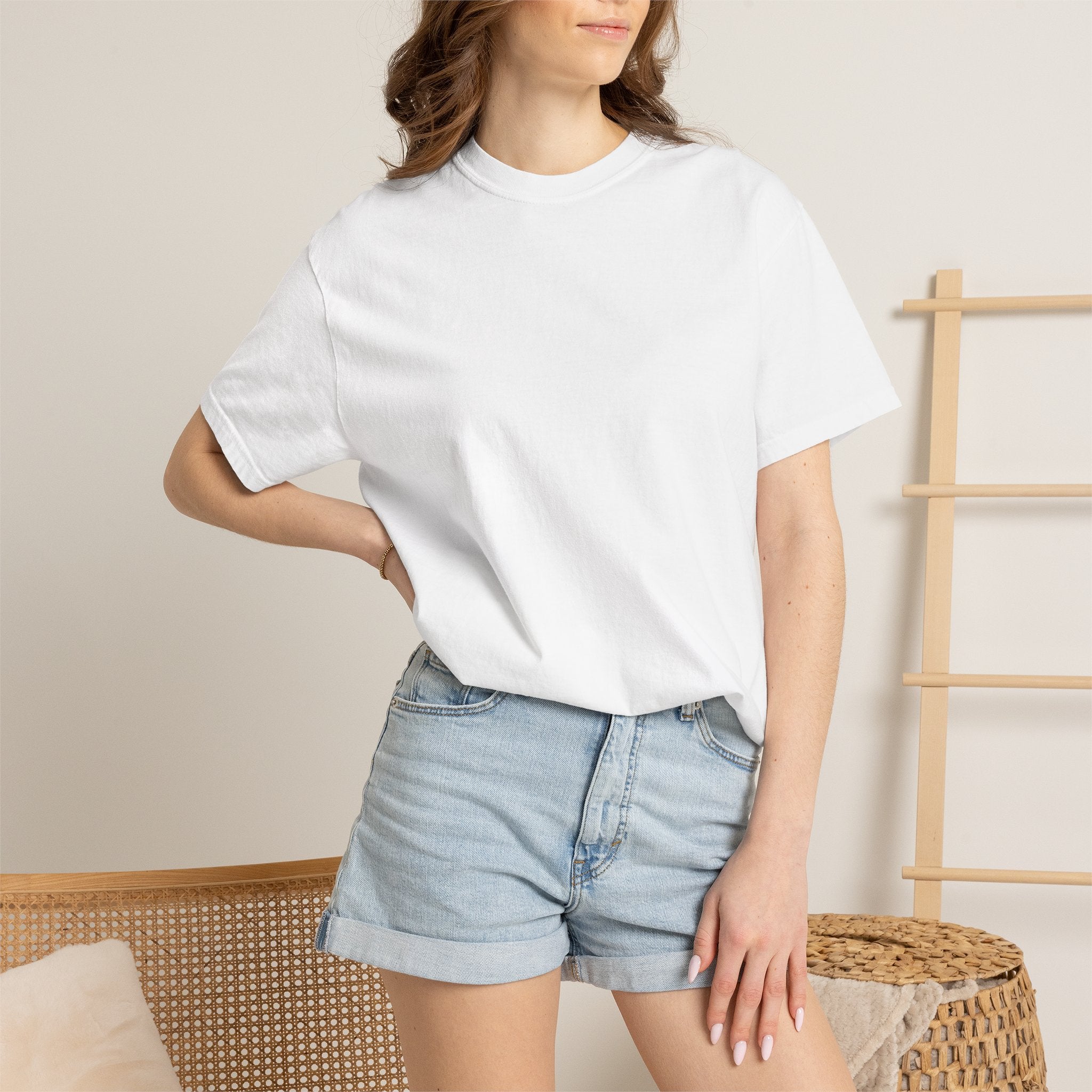 Ambition drive and collective strive Unisex Garment-Dyed T-shirt back design
