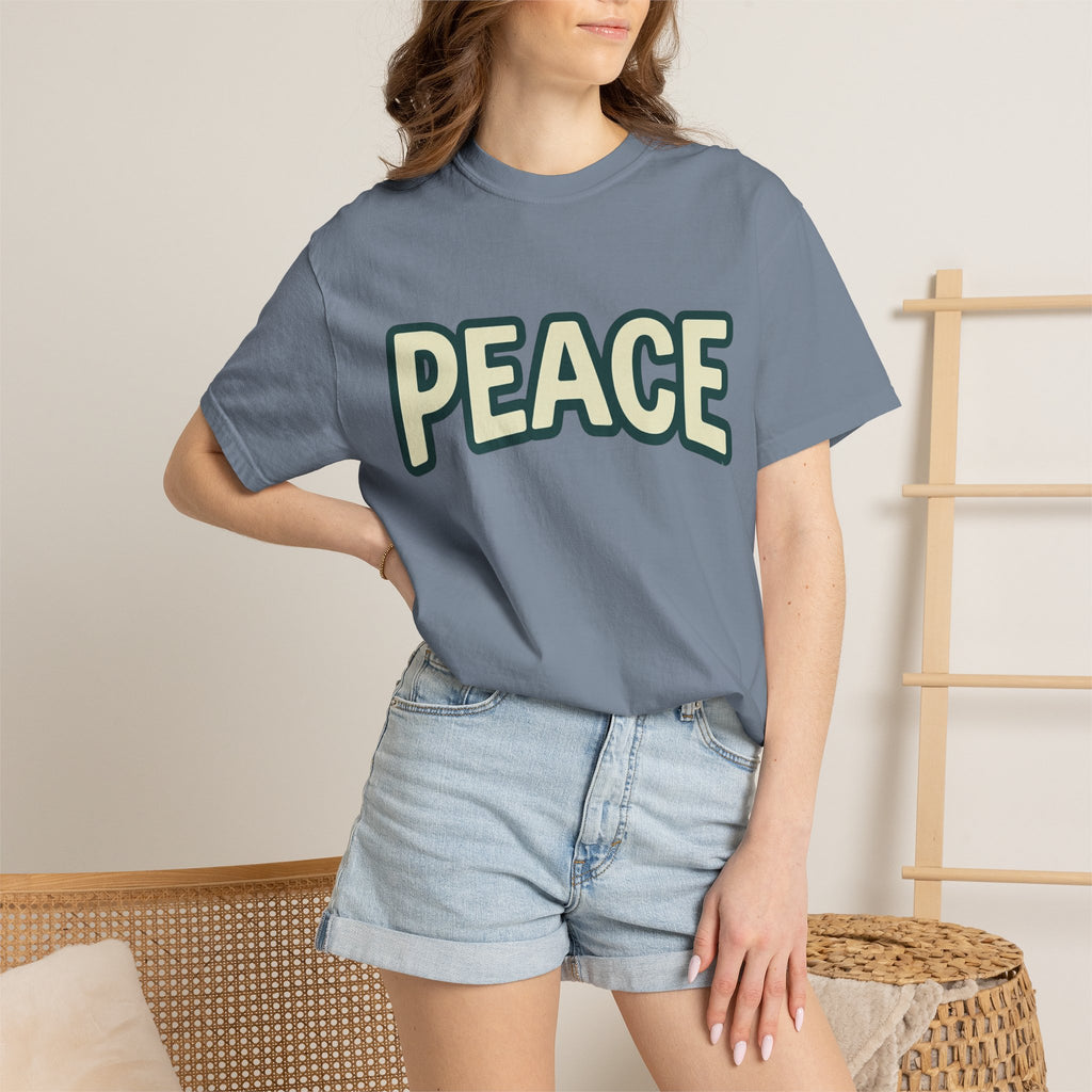 Peace Unisex Garment-Dyed T-shirt