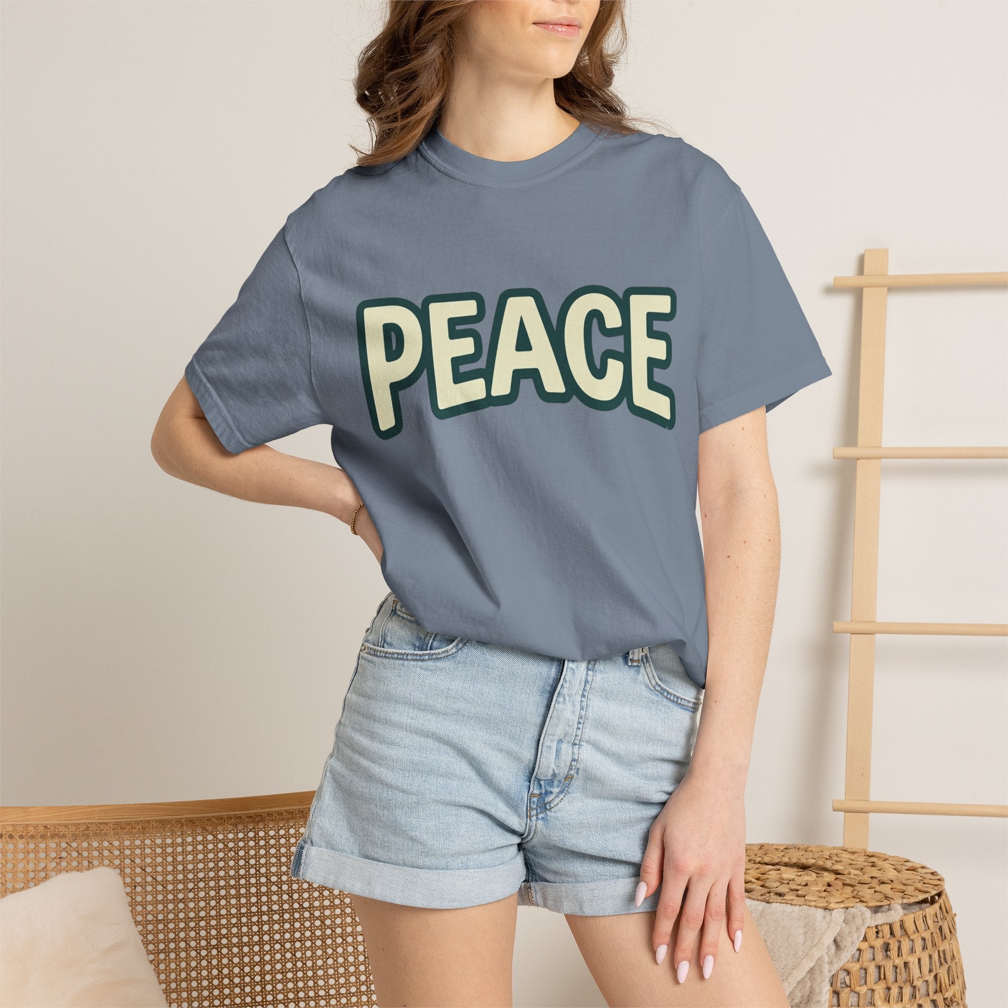 Peace Unisex Garment-Dyed T-shirt