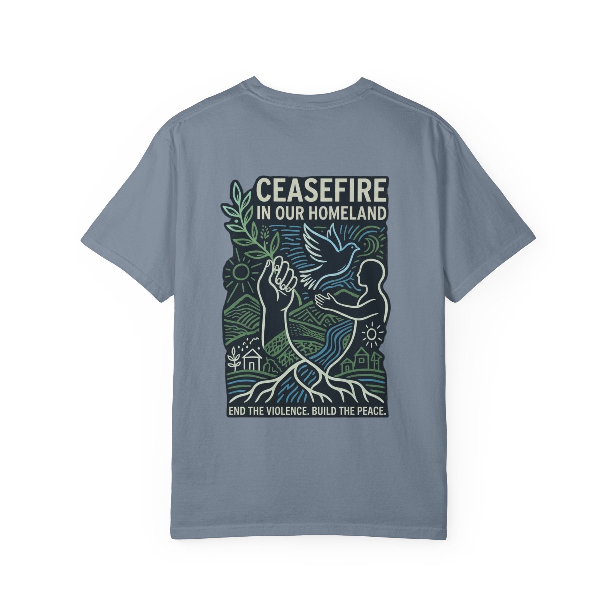 Peace Unisex Garment-Dyed T-shirt