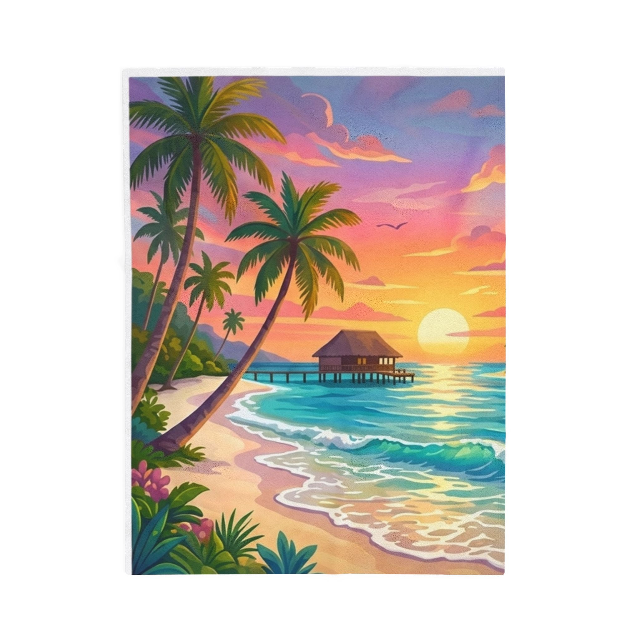 Paradise Velveteen Plush Blanket