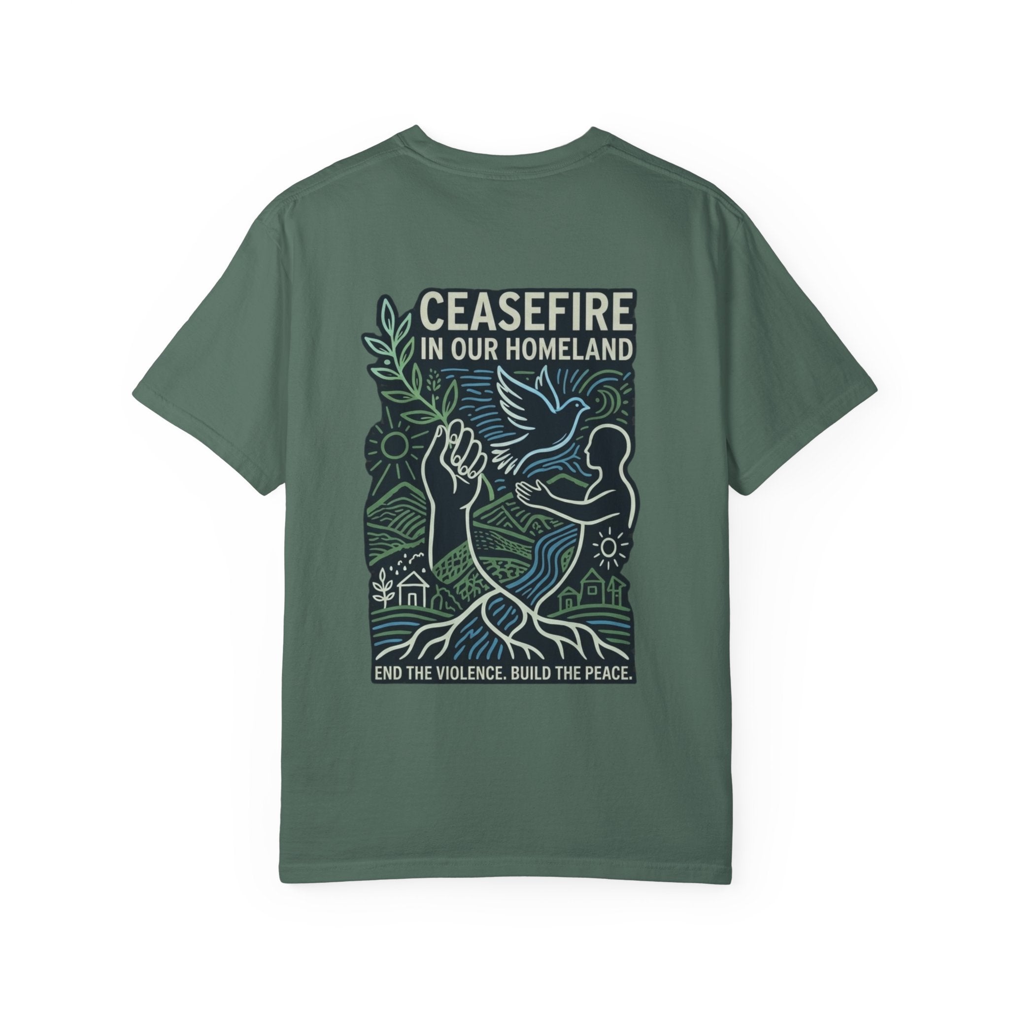 Peace Unisex Garment-Dyed T-shirt