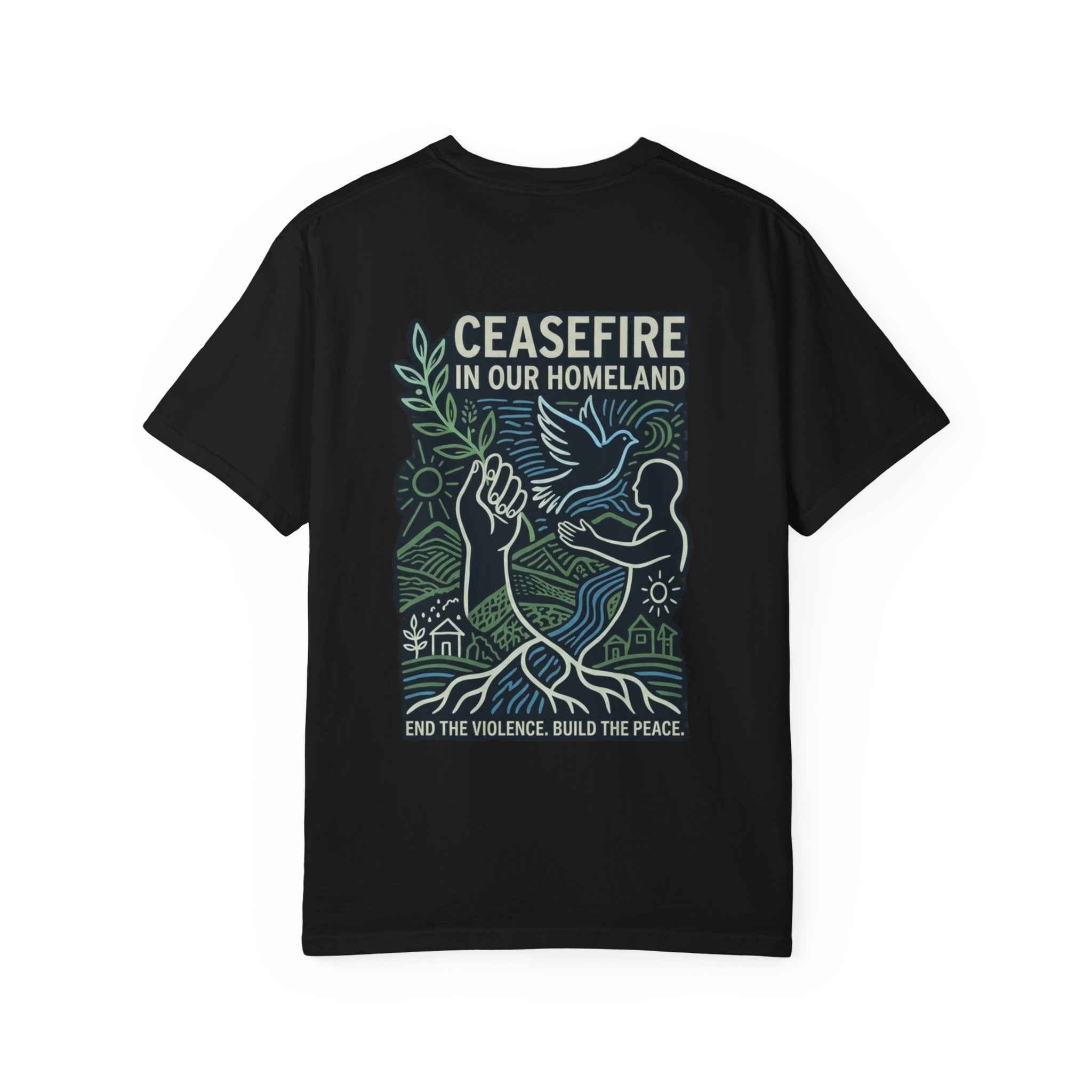 Peace Unisex Garment-Dyed T-shirt