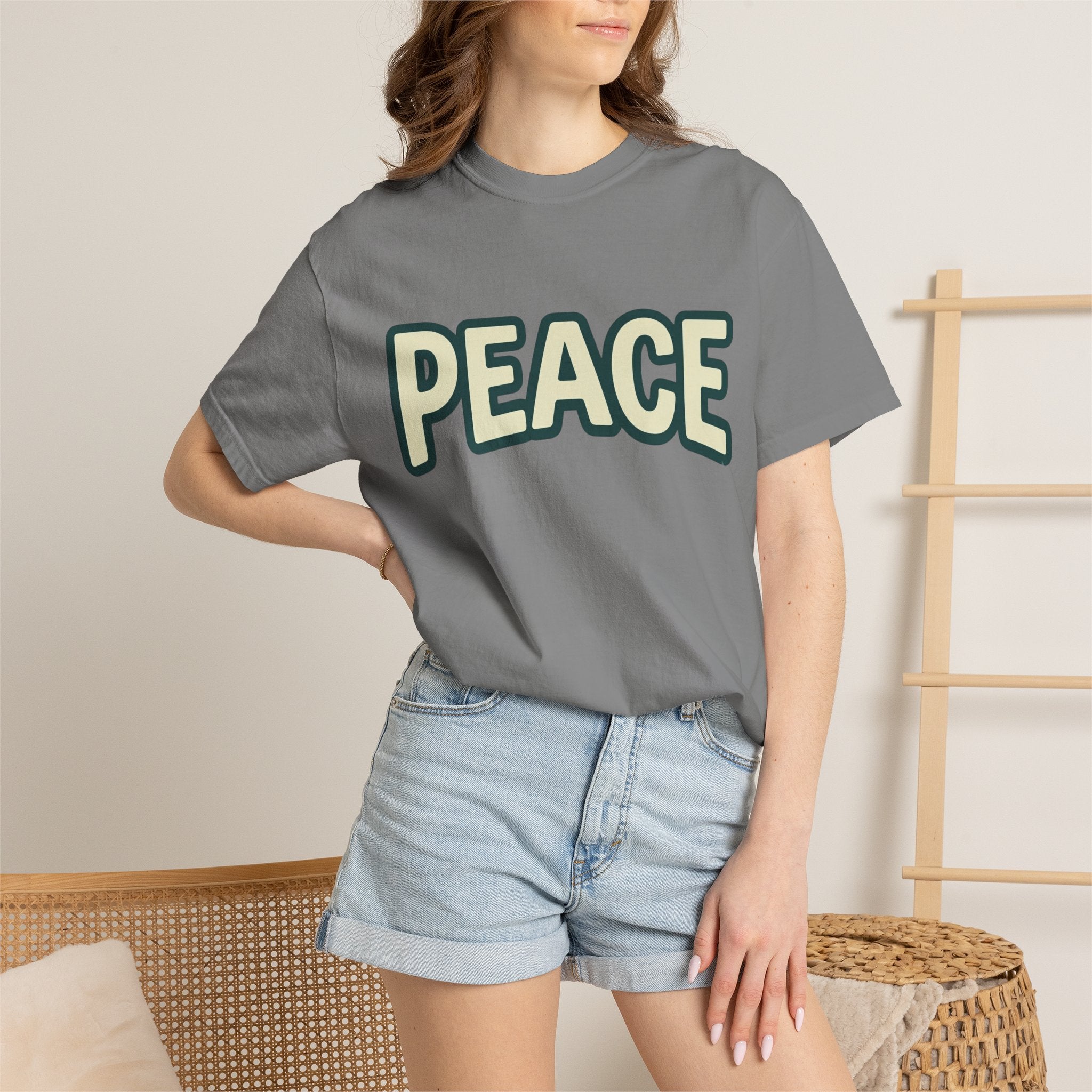 Peace Unisex Garment-Dyed T-shirt