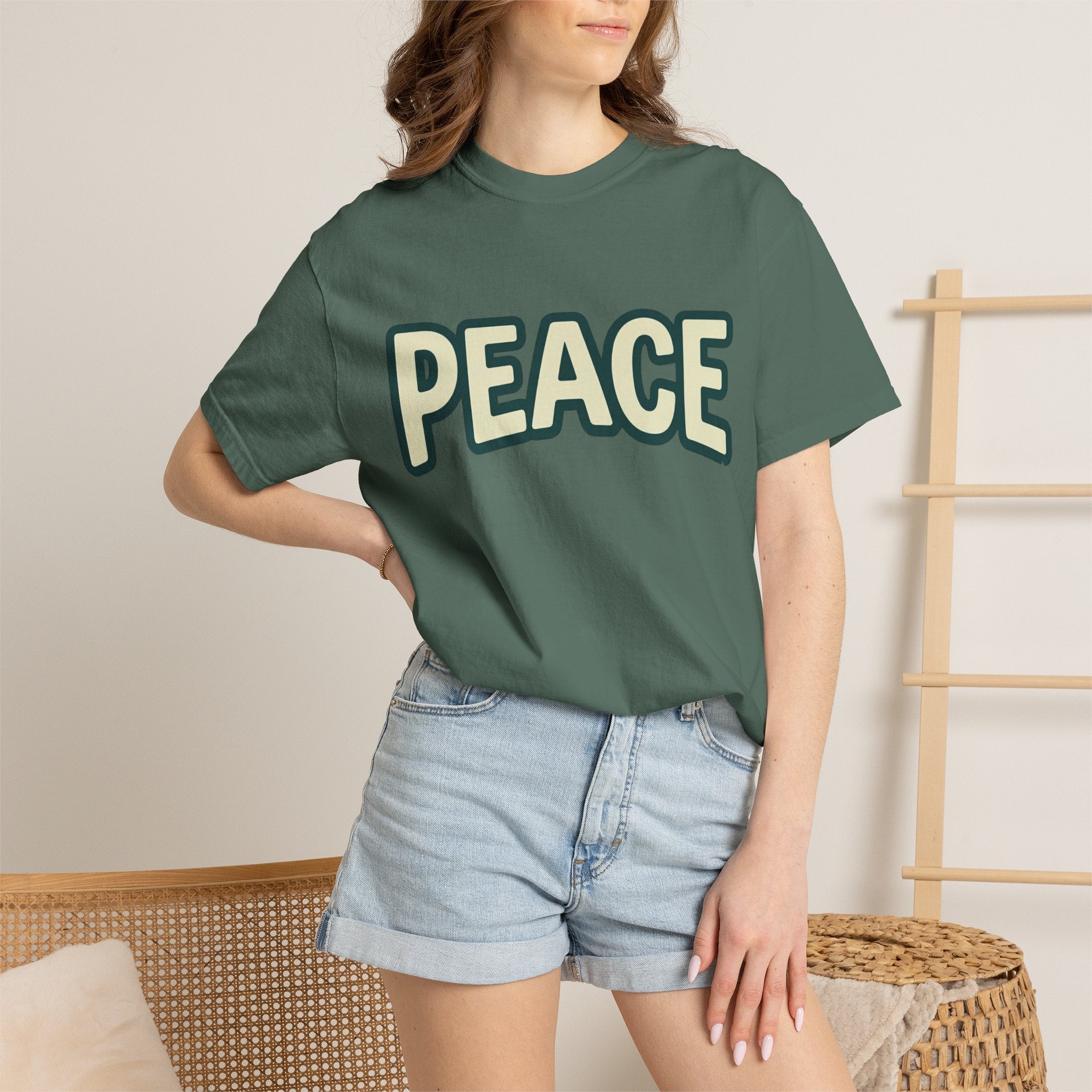 Peace Unisex Garment-Dyed T-shirt
