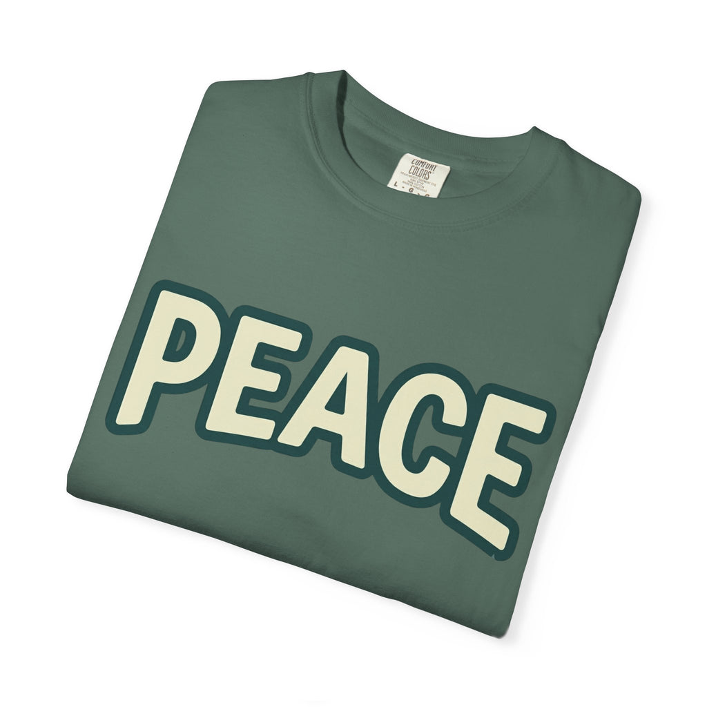 Peace Unisex Garment-Dyed T-shirt