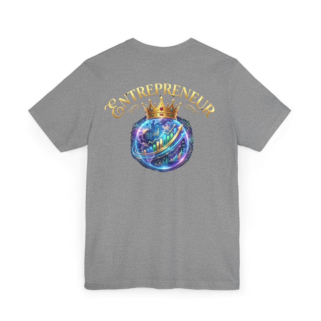 Entrepreneur crowned Unisex Jersey T-Shirt ( back)