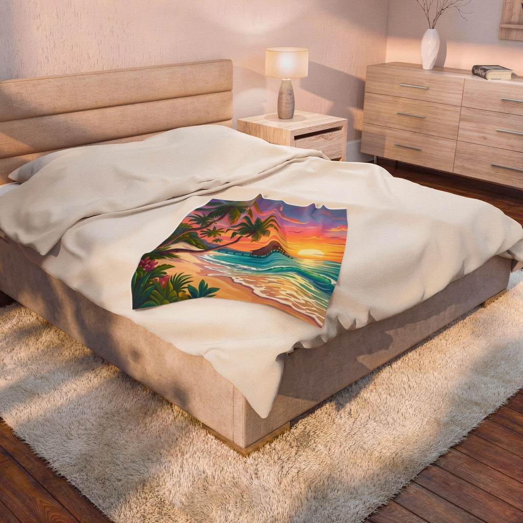 Paradise Velveteen Plush Blanket