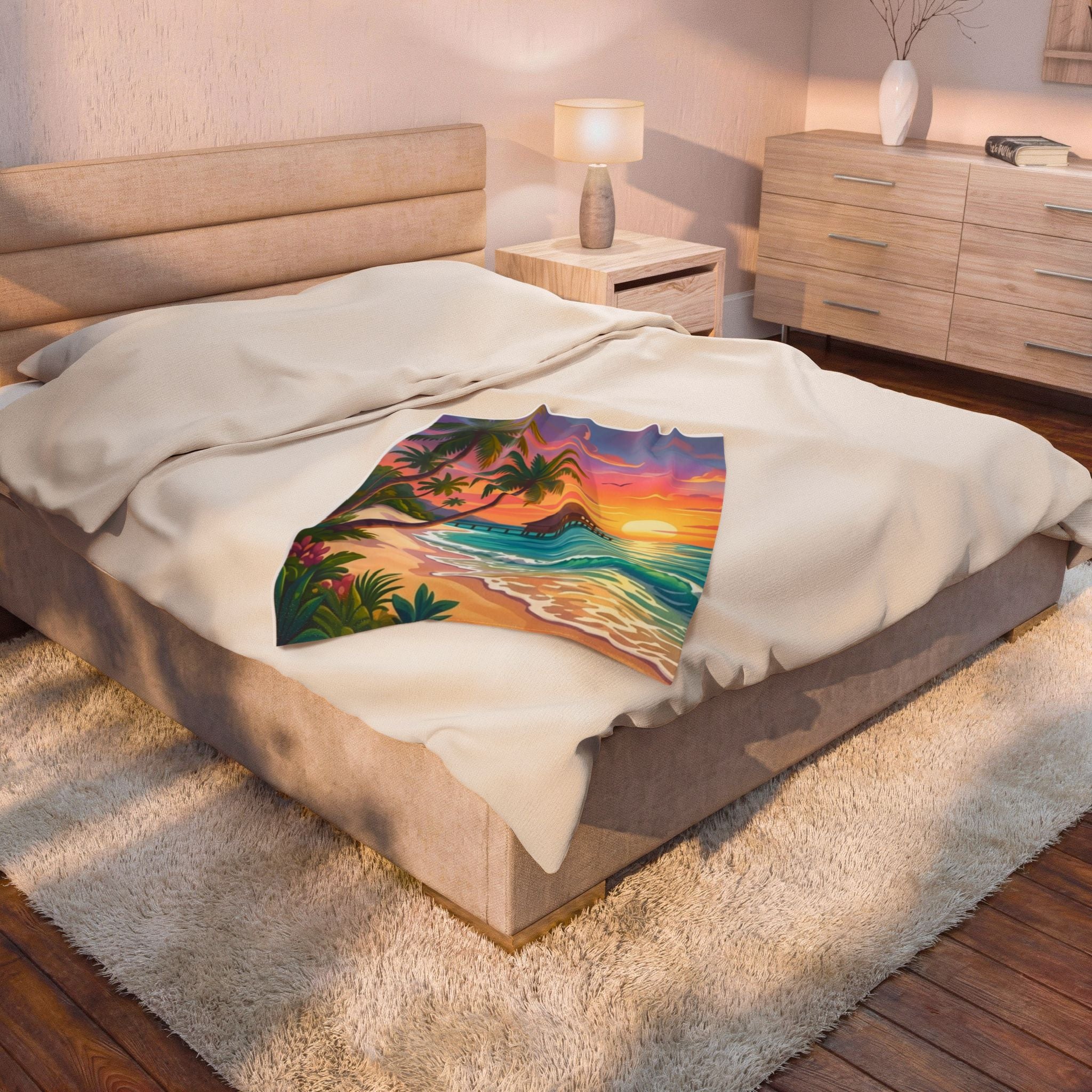 Paradise Velveteen Plush Blanket