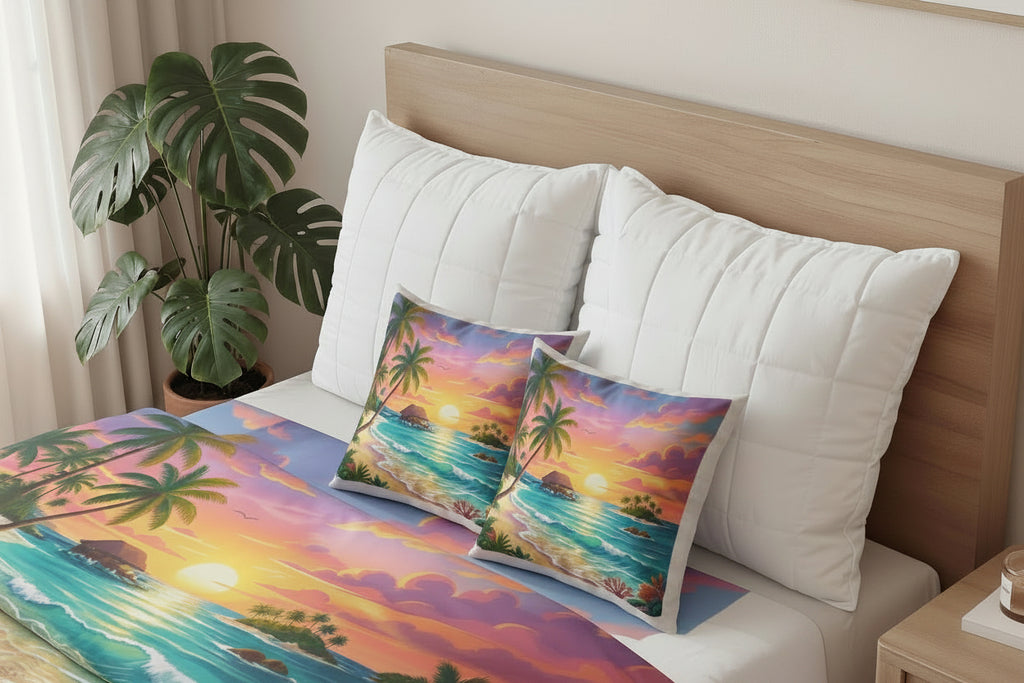 Paradise Poly Velvet Pillow