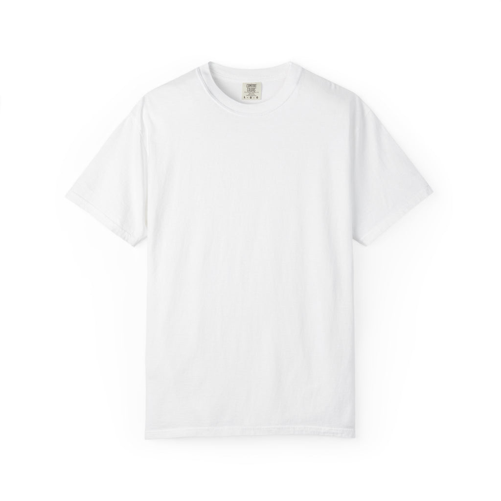 Ambition drive and collective strive Unisex Garment-Dyed T-shirt back design