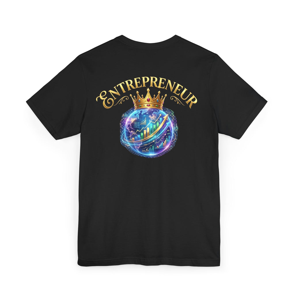 Entrepreneur crowned Unisex Jersey T-Shirt ( back)