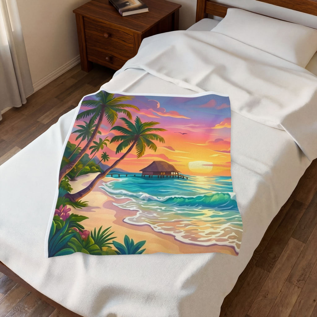 Paradise Velveteen Plush Blanket
