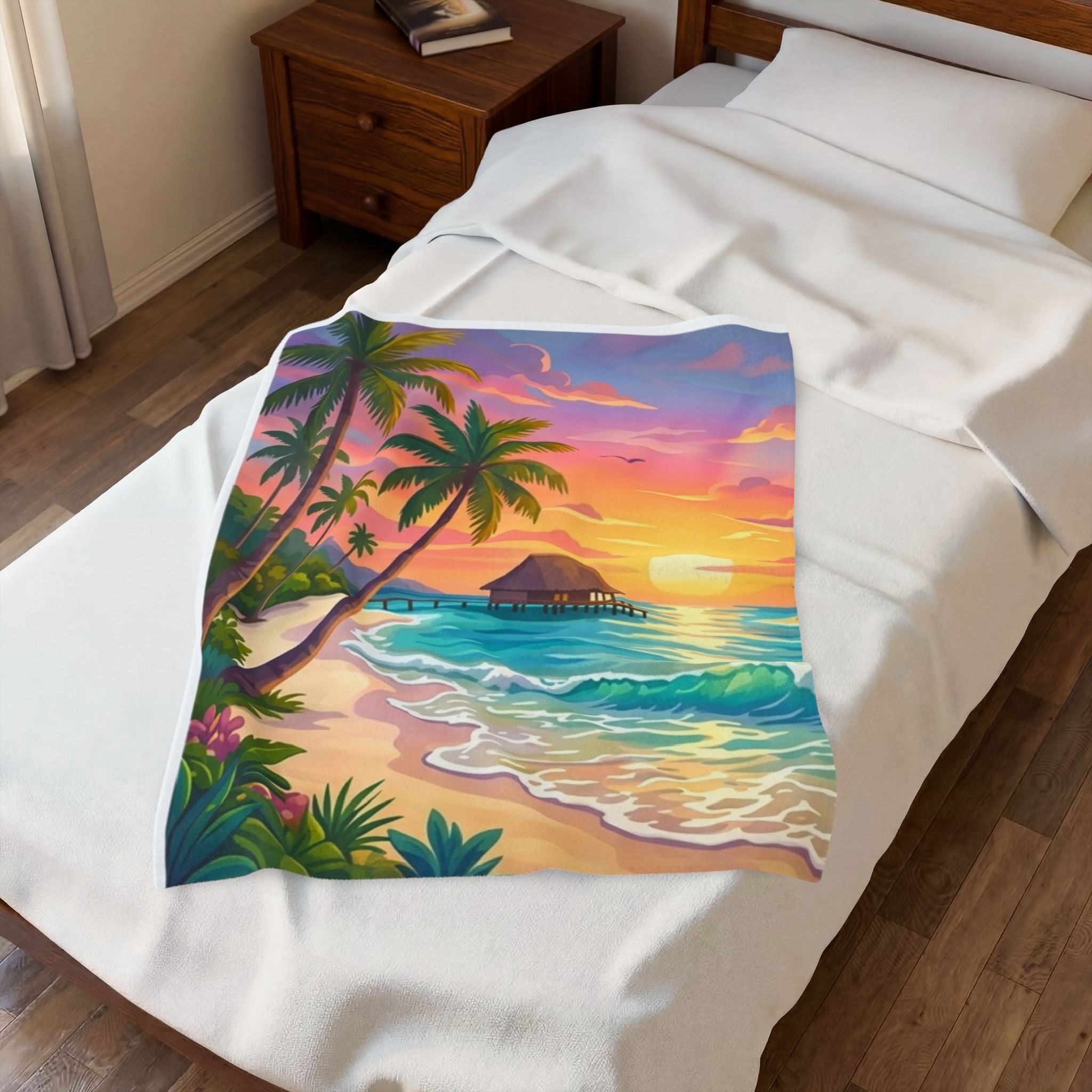 Paradise Velveteen Plush Blanket