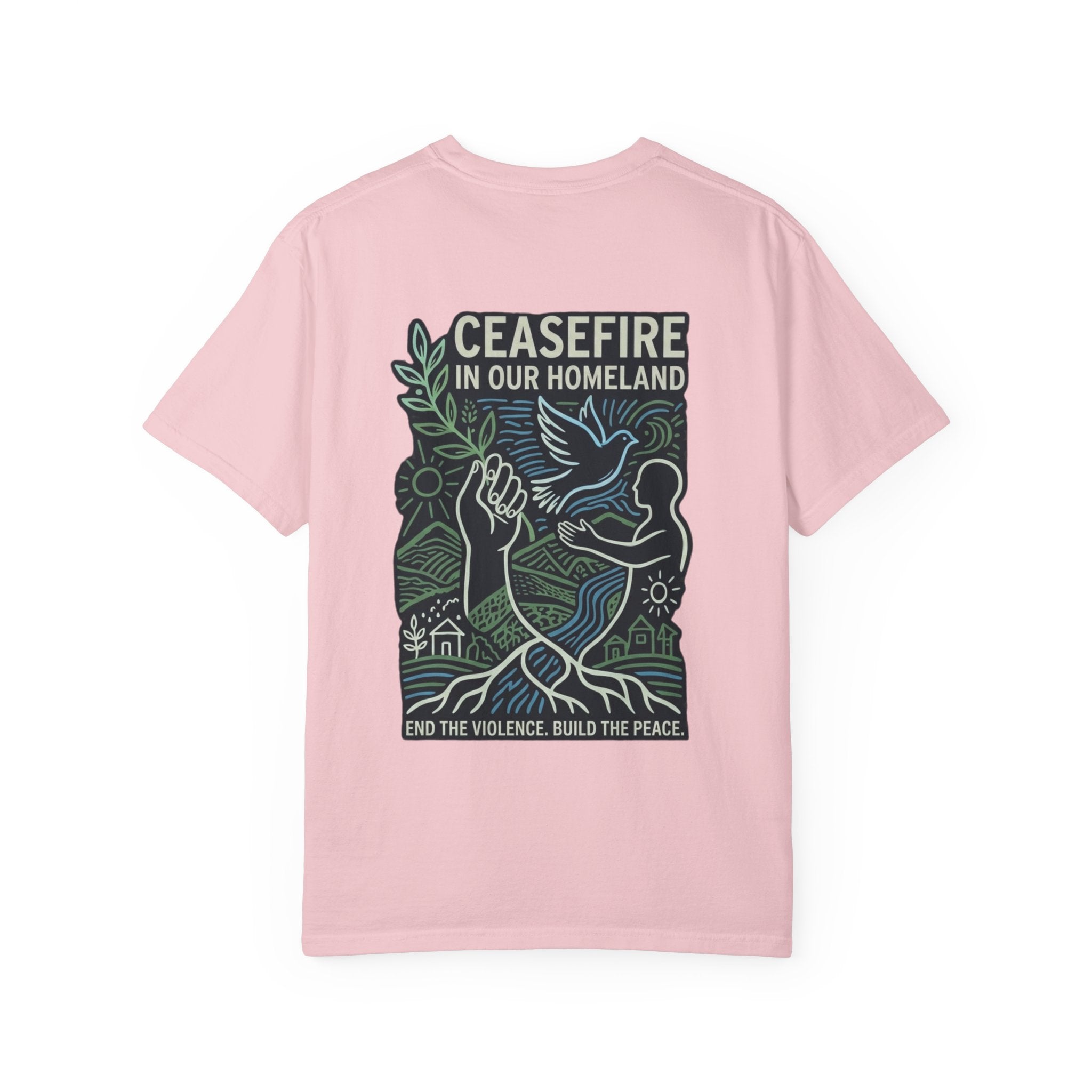 Peace Unisex Garment-Dyed T-shirt