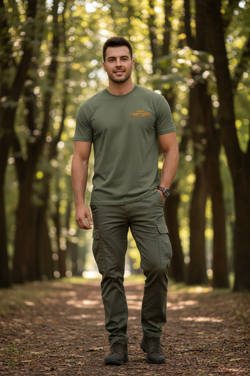 Troops support epic fury Unisex Heavy Cotton Tee
