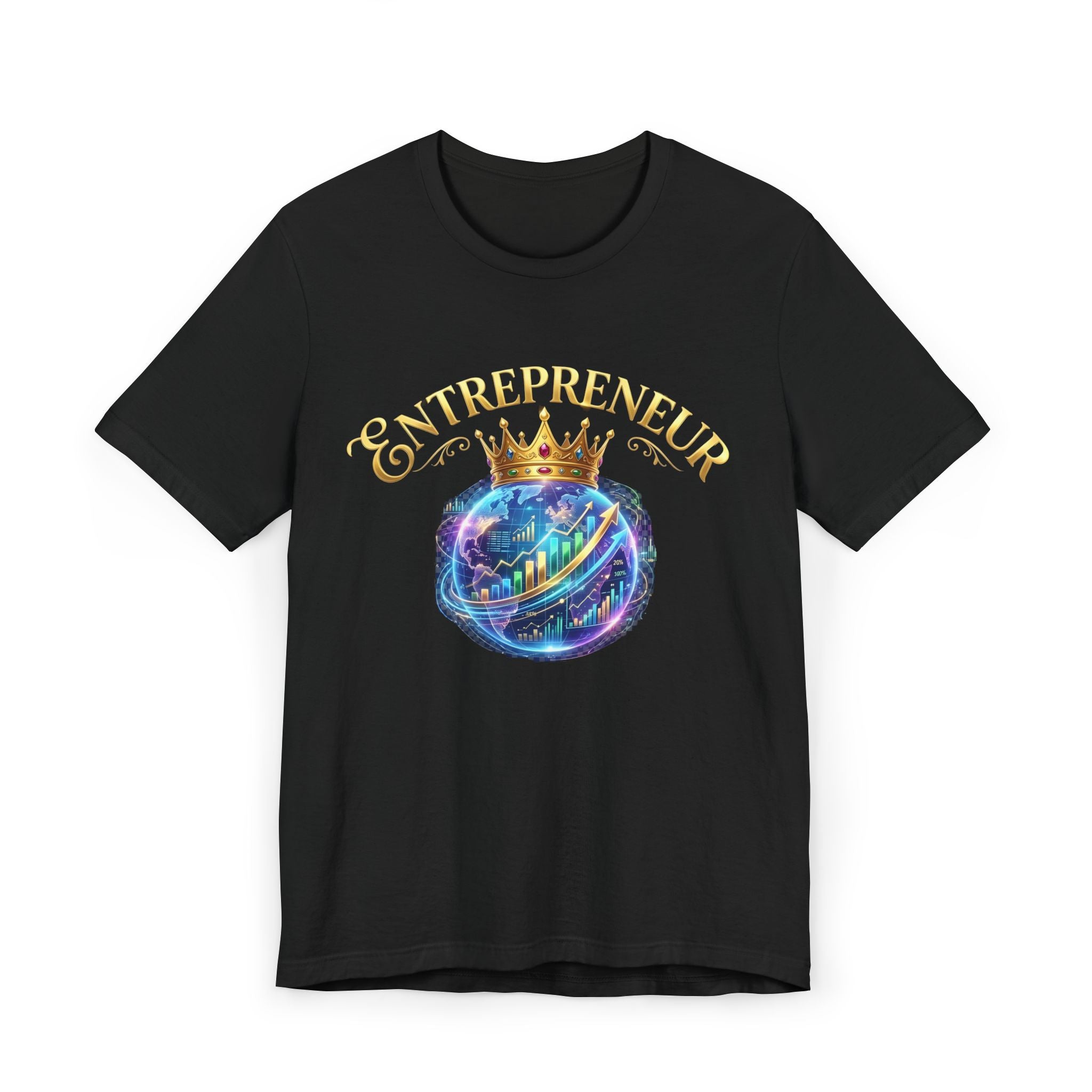 Entrepreneur crowned Unisex Jersey T-Shirt (front)