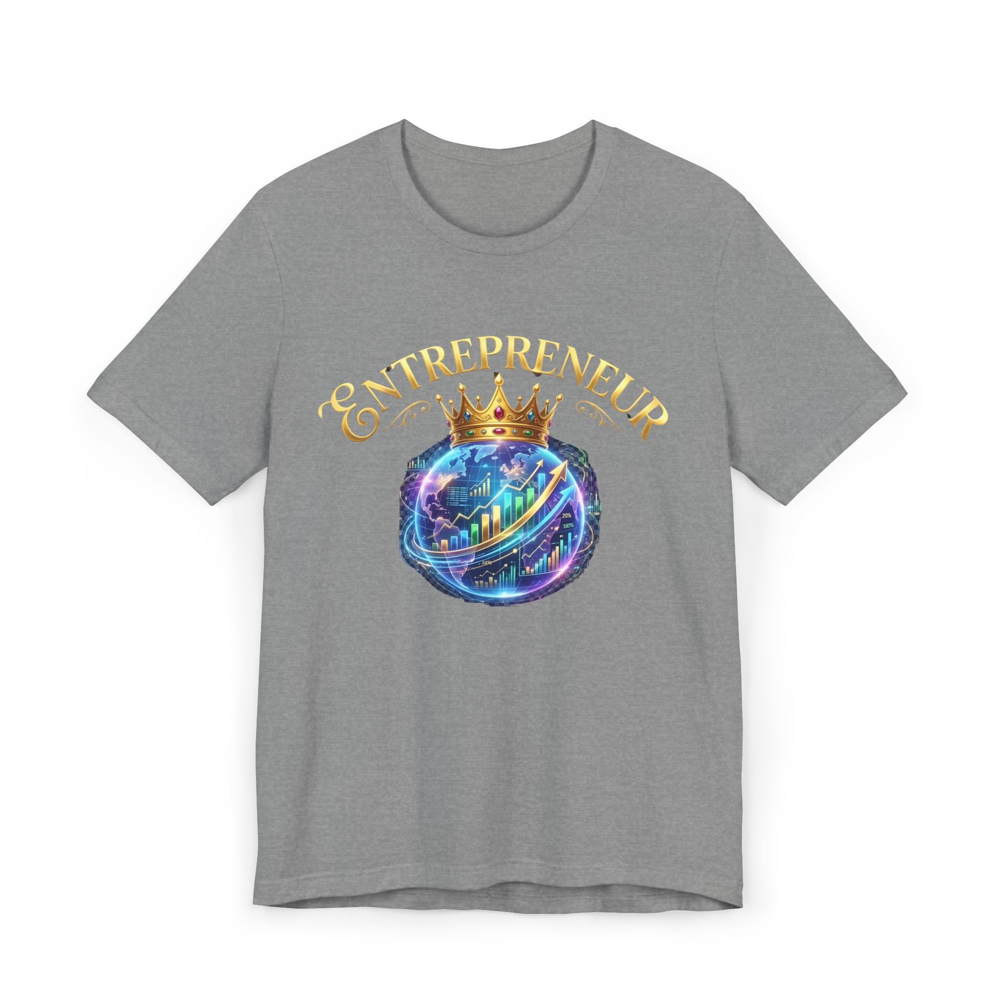 Entrepreneur crowned Unisex Jersey T-Shirt (front)