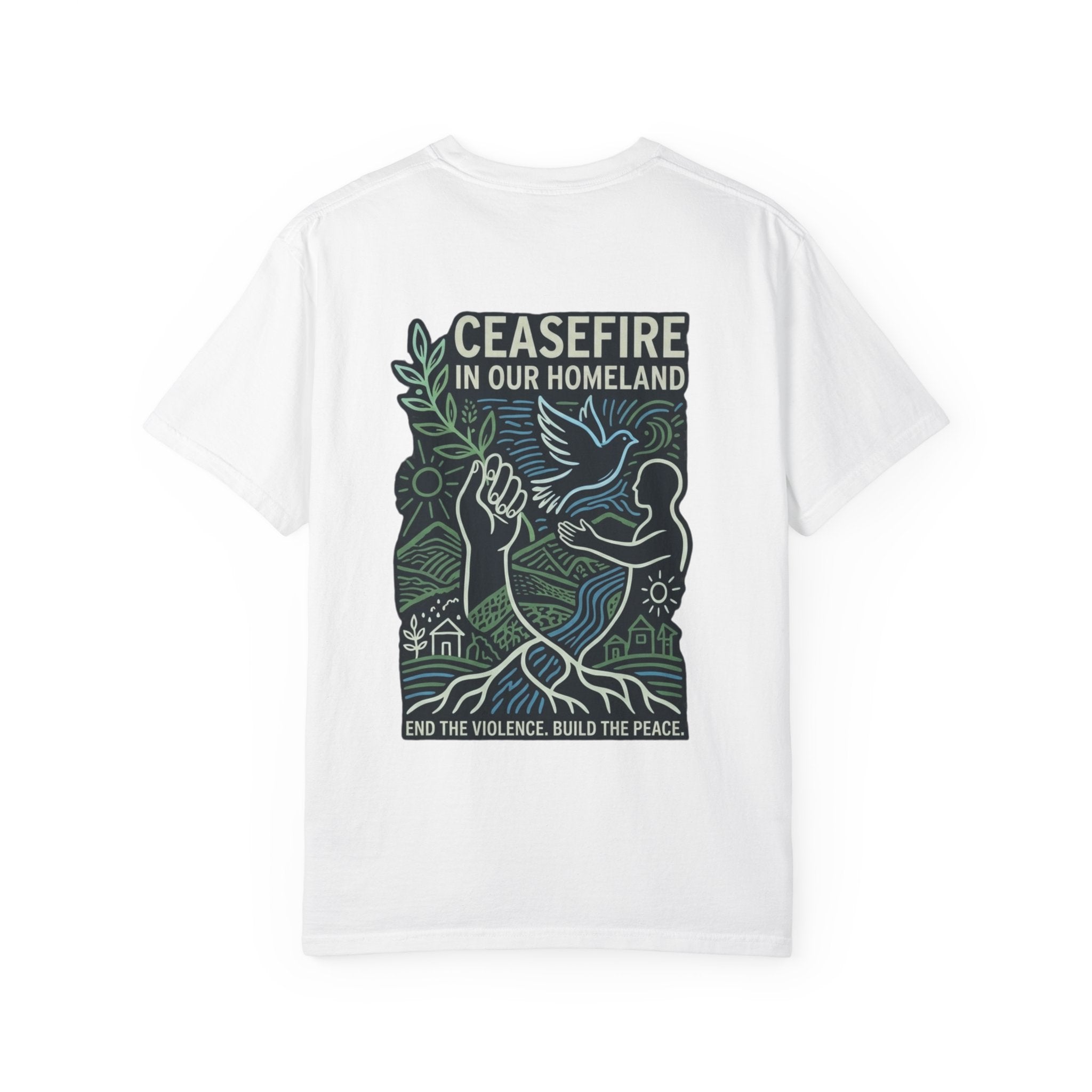 Peace Unisex Garment-Dyed T-shirt