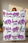 Sarah's cows Throw Blanket