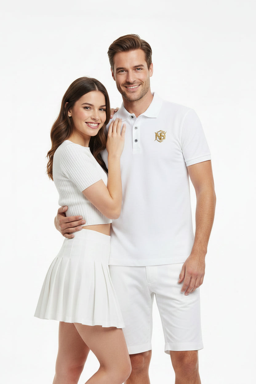 Nation swag Mercer+Mettle® Men's Stretch Jersey Polo