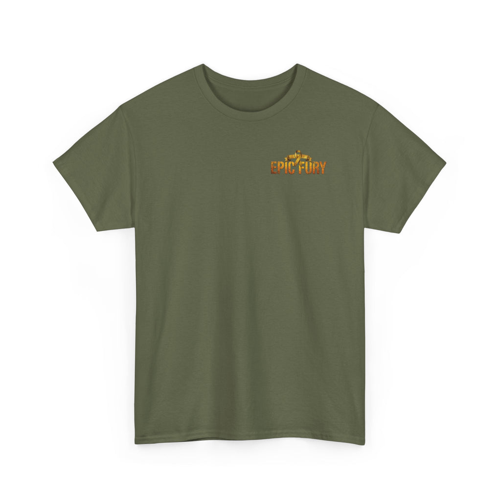 Troops support epic fury Unisex Heavy Cotton Tee