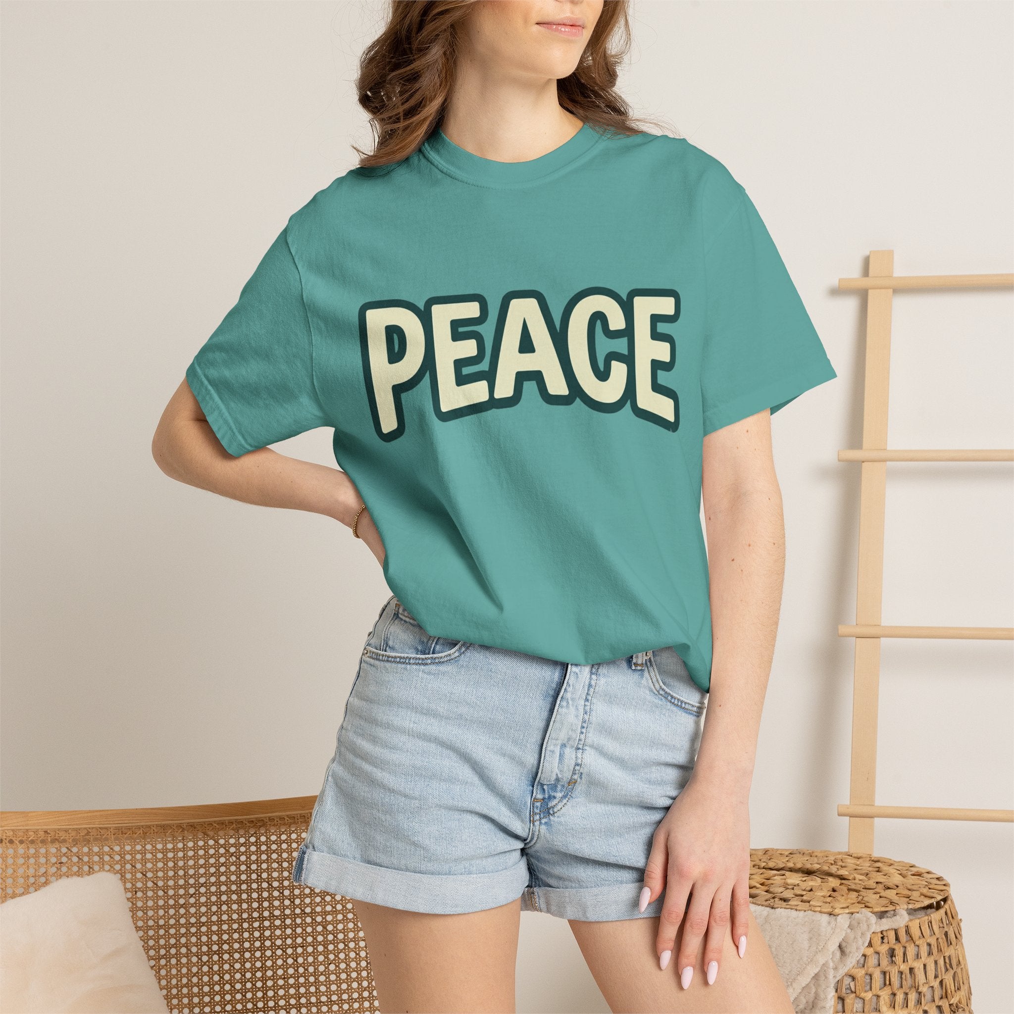 Peace Unisex Garment-Dyed T-shirt