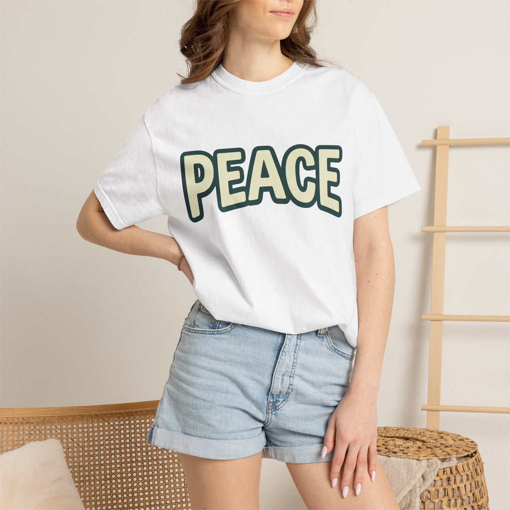 Peace Unisex Garment-Dyed T-shirt