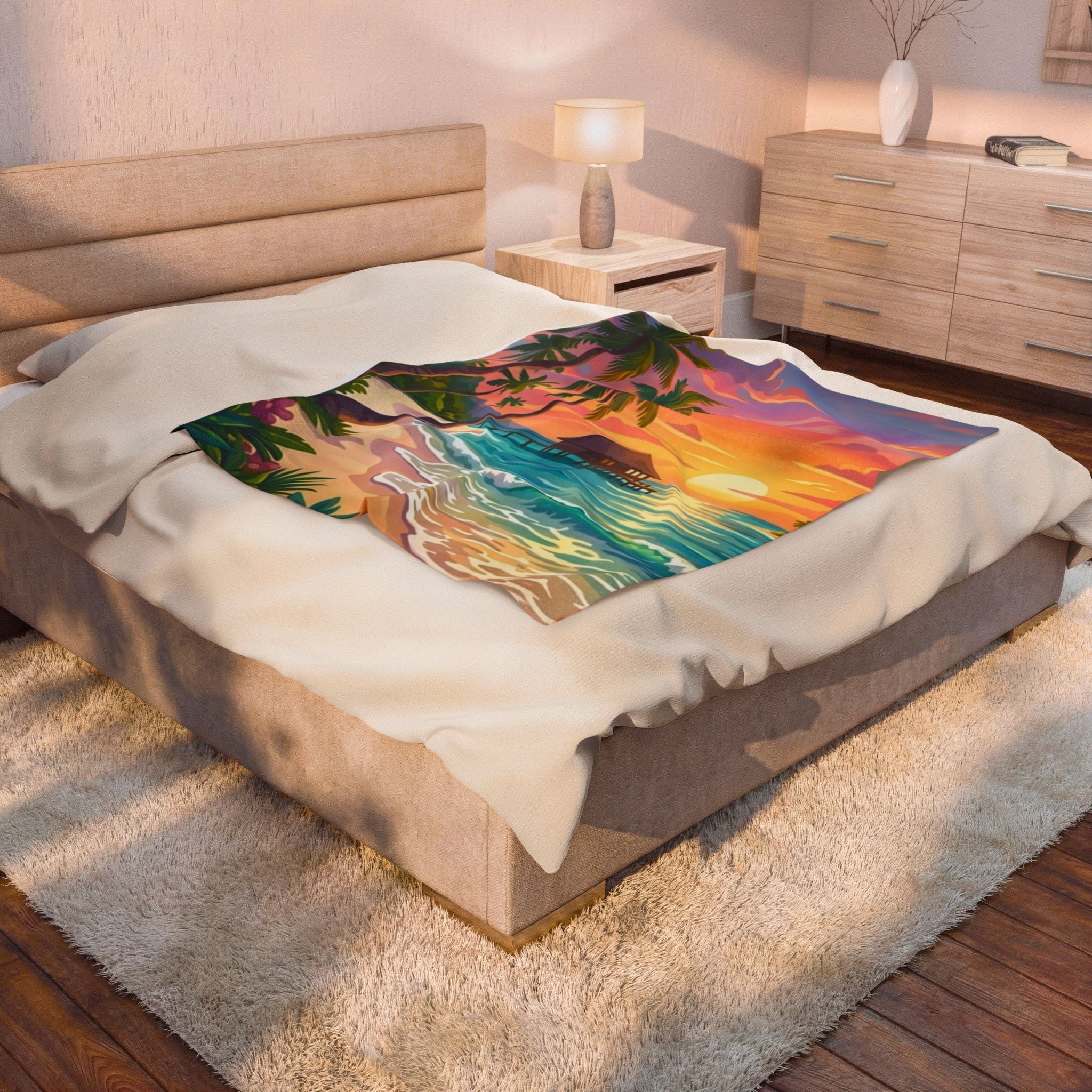 Paradise Velveteen Plush Blanket