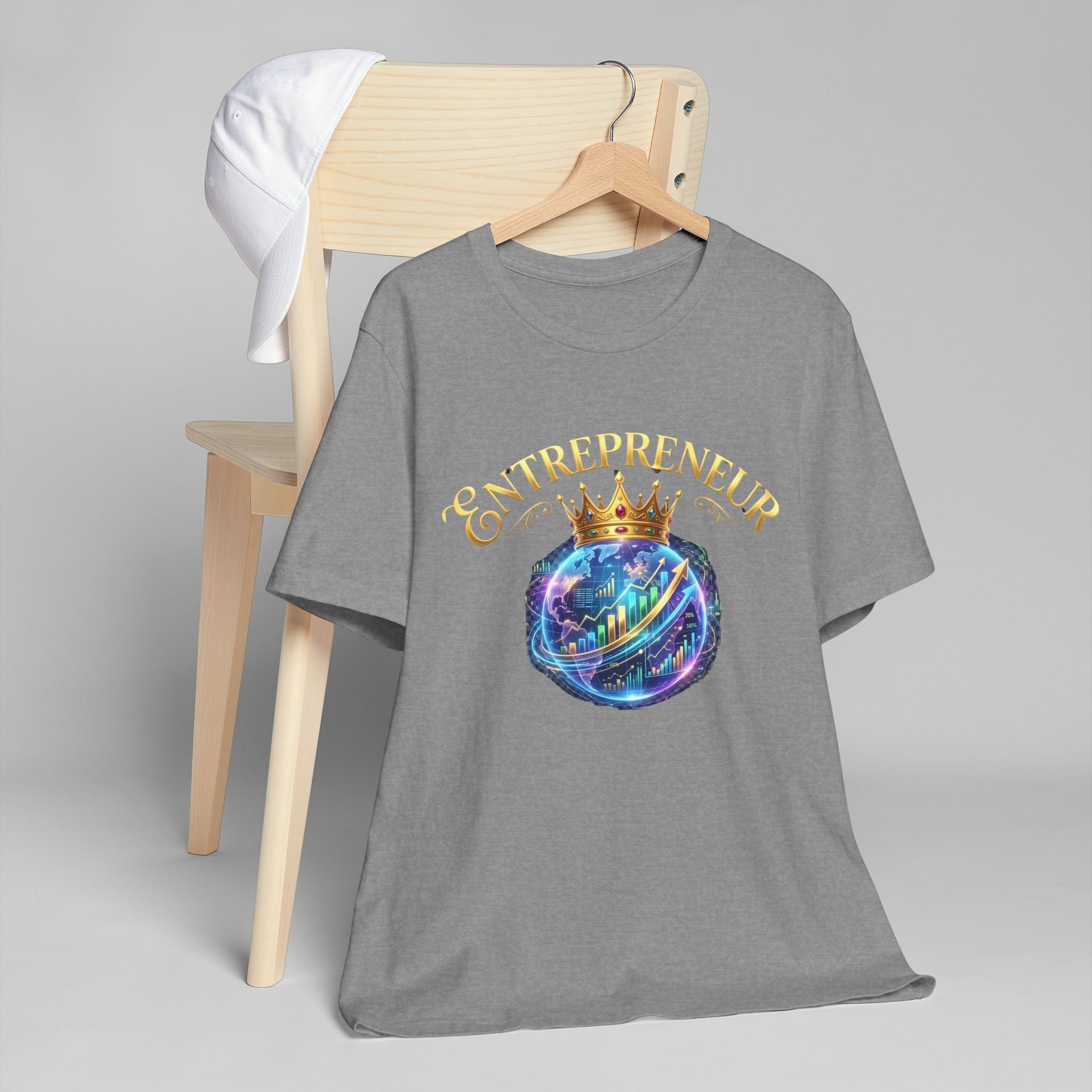 Entrepreneur crowned Unisex Jersey T-Shirt (front)