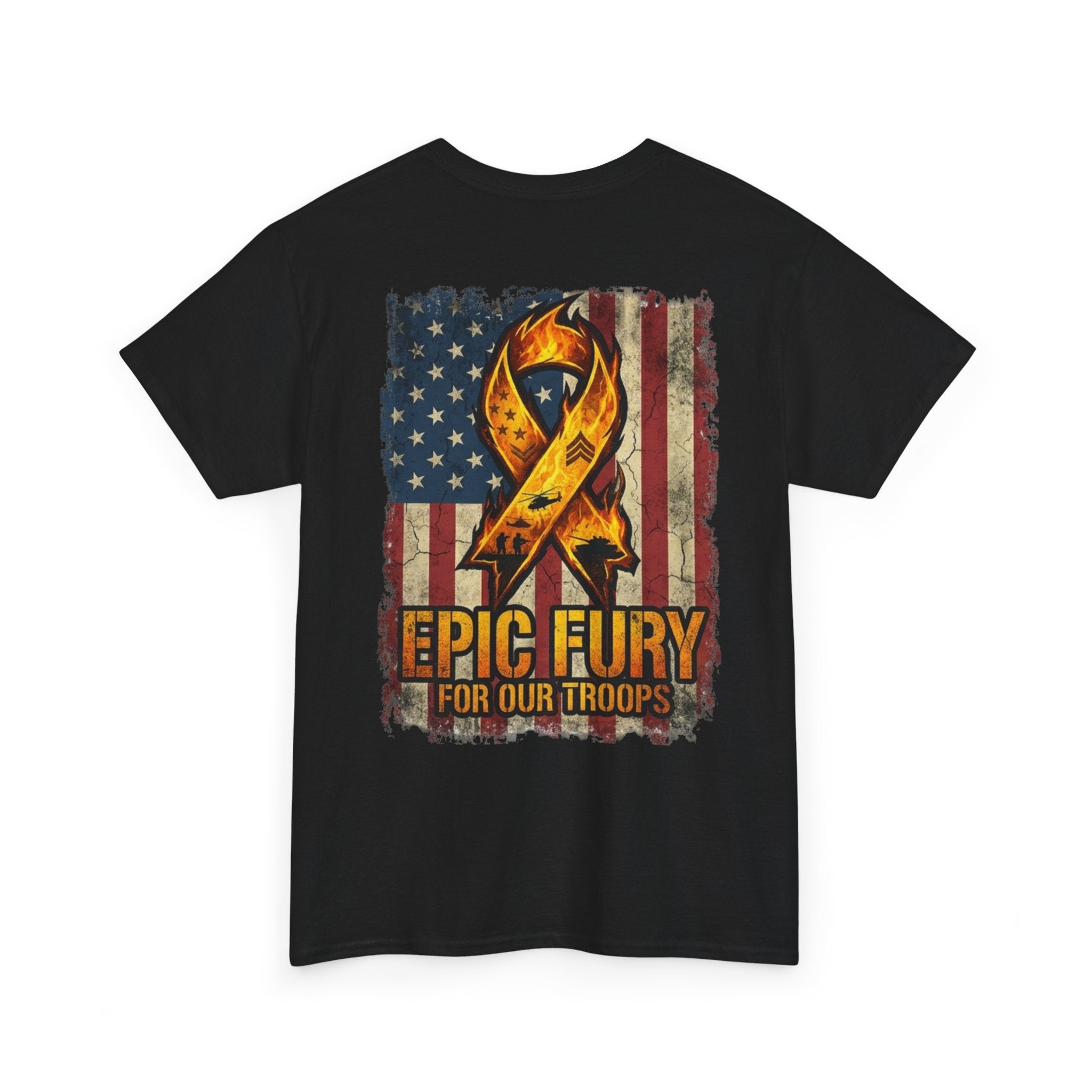 Troops support epic fury Unisex Heavy Cotton Tee