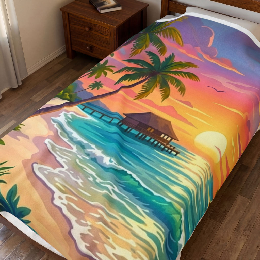 Paradise Velveteen Plush Blanket