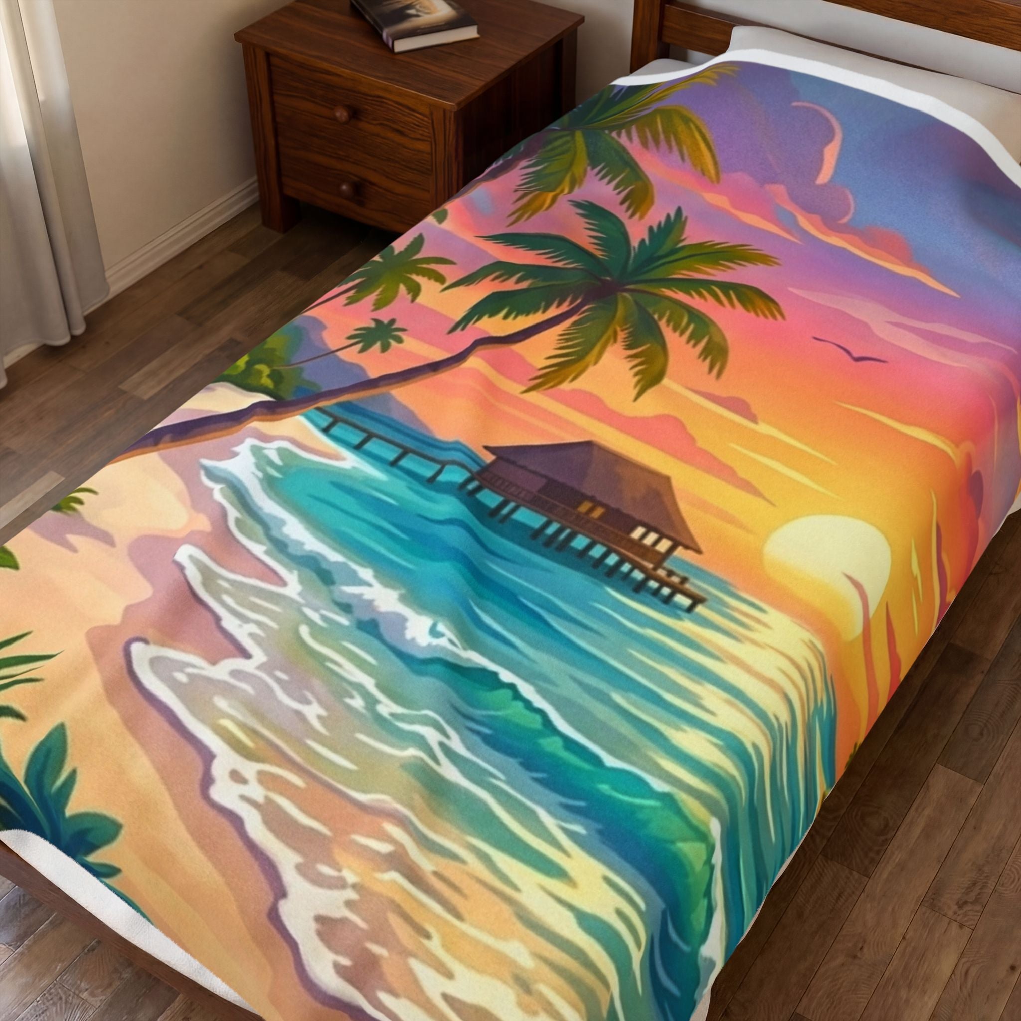 Paradise Velveteen Plush Blanket