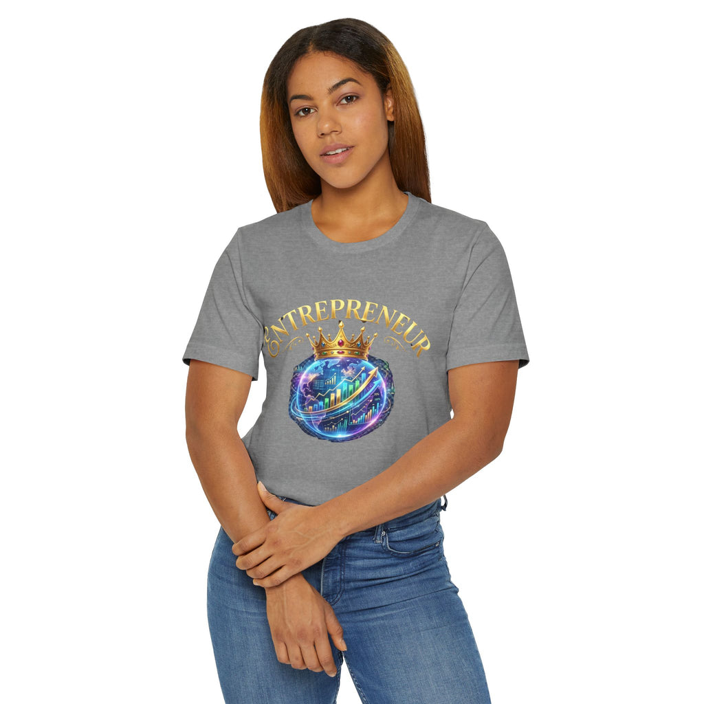Entrepreneur crowned Unisex Jersey T-Shirt (front)