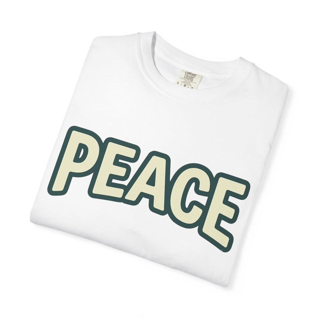 Peace Unisex Garment-Dyed T-shirt