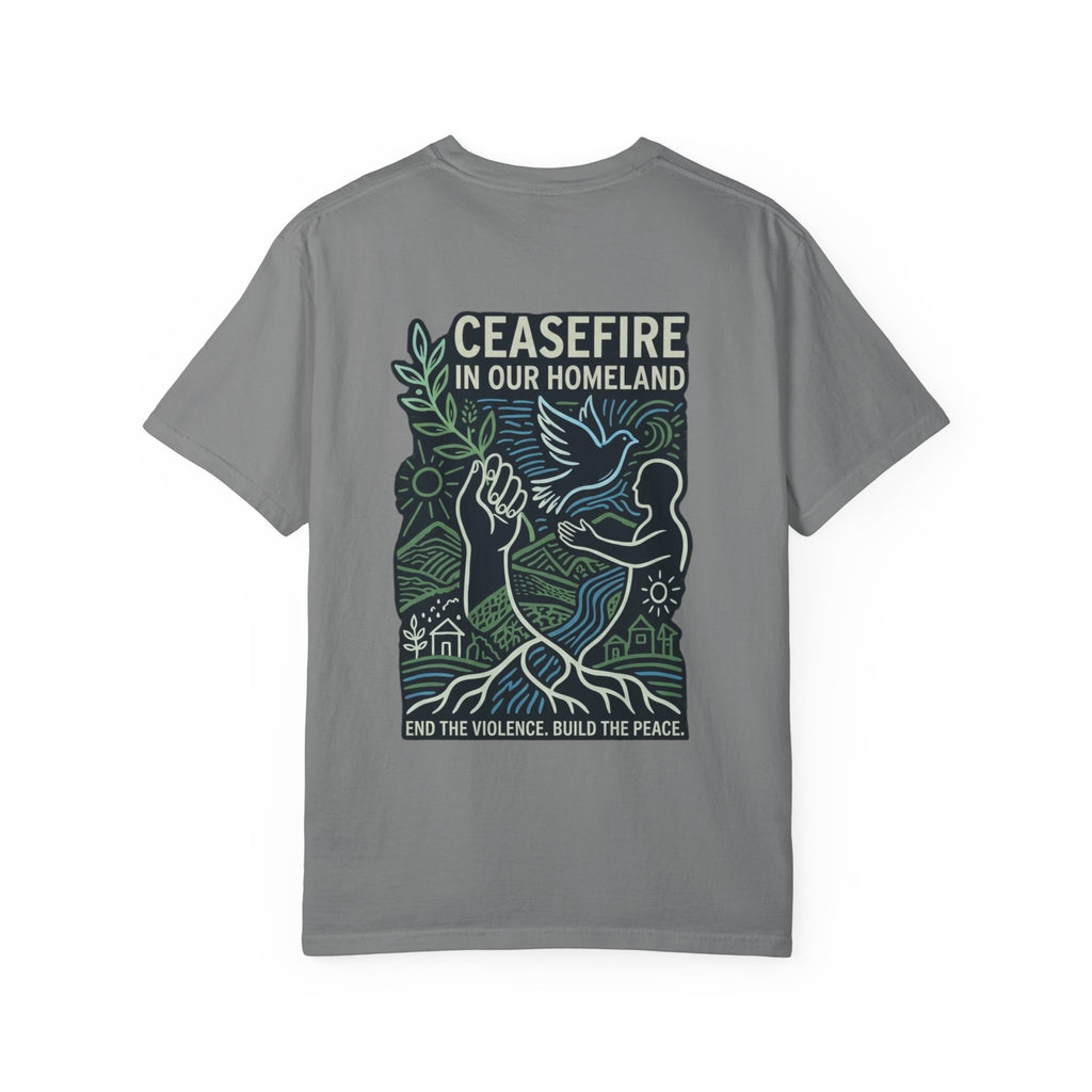 Peace Unisex Garment-Dyed T-shirt