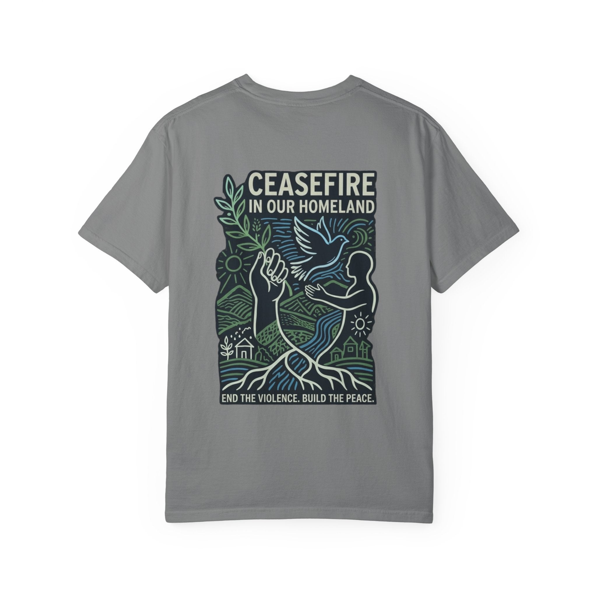 Peace Unisex Garment-Dyed T-shirt