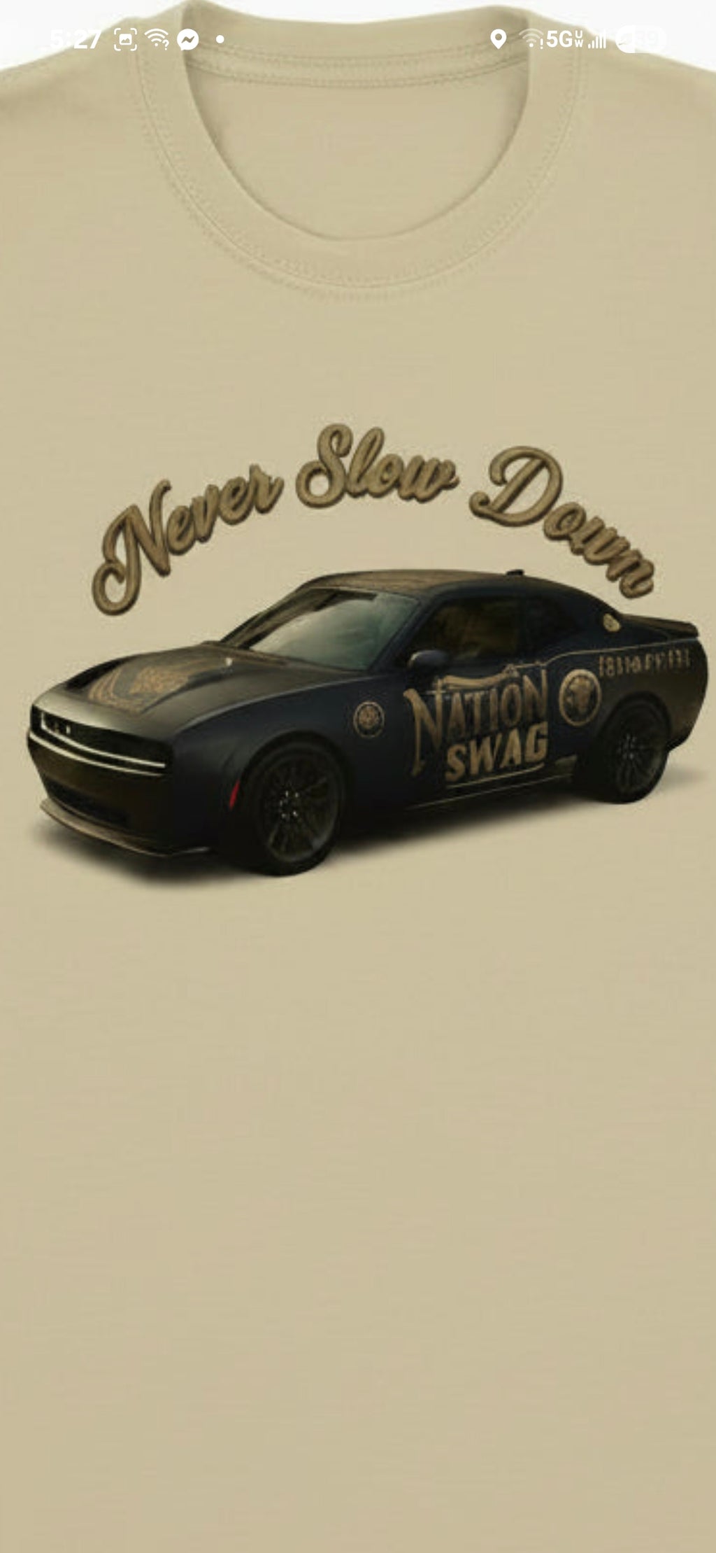 Nation swag never slow down Classic Unisex Crewneck T-shirt | Gildan® 64000